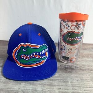 Youth Top of the World Royal Florida Gators Oversized Logo Snapback Hat W/Tervis
